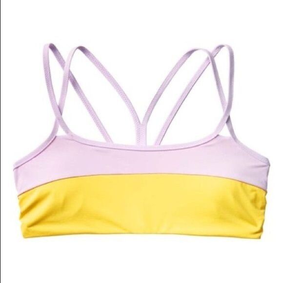 ATHLETA Color Block Chroma Sporty Strappy Bikini Top Size XS - Picture 5 of 5